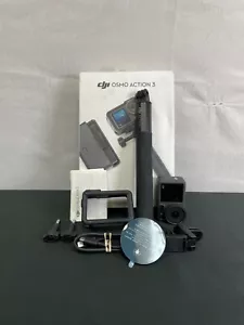 DJI OSMO Action 3 Black Optical Zoom 4X Adventure Combo 4K Action Camera - Picture 1 of 12