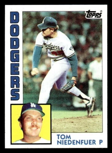 1984 Topps  #112 Tom Niedenfuer   Pitcher  Los Angeles Dodgers FREE shipping - Image 1 of 1