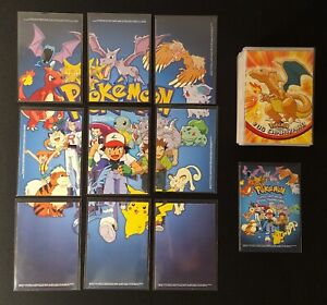 Pokemon Topps Series 1 - Complete Green Logo Set 90/90 Cards - English - LP-MP