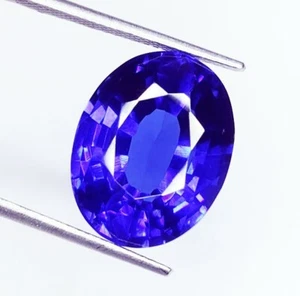 Natural Blue Sapphire Loose Gemstone Certified 19 Ct Ceylon Oval Sapphire O45 - Picture 1 of 13