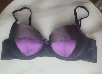  Hermoso Nuevo Elle Macpherson Ligero Acolchado Soporte con Aros 34B (us) Púrpura  Foto 1 de 4