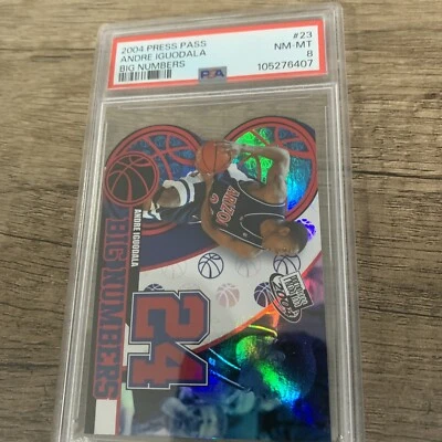 2004 Press Pass Andre Iguodala Big Numbers PSA 8 - Image 1 of 4