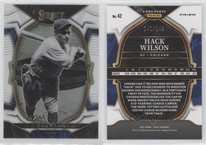 2023 Panini Select Concourse White Prizm /149 Hack Wilson #42 HOF
