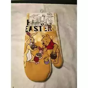 Winnie The Pooh Easter Oven Mitts - Picture 1 of 1