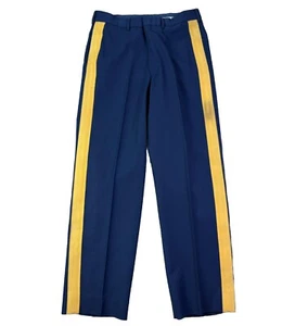 Ejército de los Estados Unidos Para hombres Vestido ASU Azul Uniforme de Servicio Pantalones/Pantalones Trenzados Suboficial/Oficial - Imagen 1 de 5