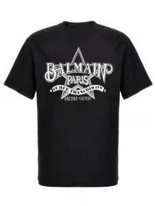 Balmain Paris T-Shirt, Luxury Designer Logo Tee for Men & Women Gift Size S-4XL - Picture 1 of 8