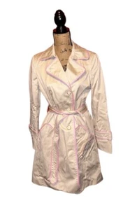 Coach Damen hellbraun rosa Doppelbrust-Gürteljacke Mantel Gr. S - Bild 1 von 7
