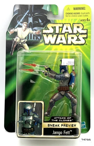 STAR WARS 2001 JANGO FETT SNEAK PREVIEW 3.75" Figure MOC Cover