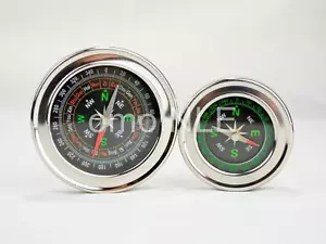 BRUJULA DE METAL SELLADA SMALL OR LARGE COMPASS STAINLESS STEEL DE ACERO