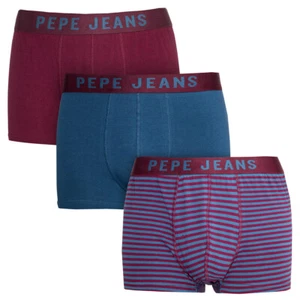 Pepe Jeans Para Hombre Diseñador Informal Boxers Baúles Paquete de 3 Algodón Nuevo Irving - Imagen 1 de 4