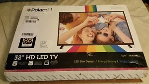 POLAROID 32" 32GRS3000FC, 720P LED TV with feet, Cracked screen, Powers on - Picture 1 of 1