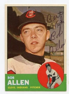 Bob Allen Signed 1963 Topps #266 Indians TOUGH !!! Garantiert echt KOA - Bild 1 von 1