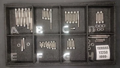 雅马哈 YZ250 YZ 250 1999 2018 抛光不锈钢螺栓螺丝 — 第 1/4 张图片