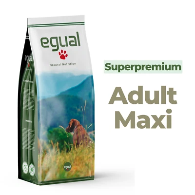  SUPER PREMIUM - EGUAL - ADULT MAXI COMPLETO E BILANCIATO PER CANI ADULTI 15Kg - Immagine 1 di 2