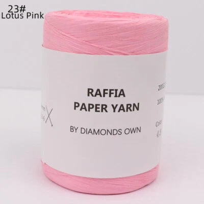 Natural Fiber knitting Crochet Paper Summer DIY Hand Hat，Bag 240M 100% - Image 1 of 4