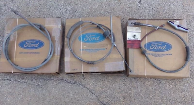 Cables de freno de estacionamiento, juego completo, Mercury 1967, NOS Foto 1 de 4