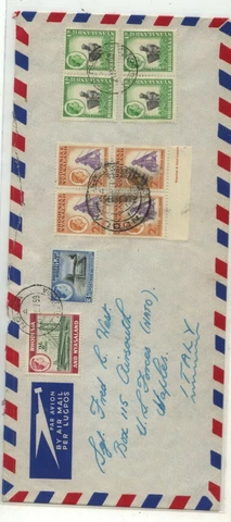 Rhodesia   Nyasaland  nice airmail cover to  Italy          MS0711 Cover