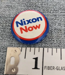 Nixon Now President Political Campaign Pin Pinback Button - Bild 1 von 2