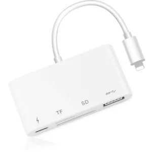 4IN1 Lighting Male to USB3.0 OTG Camera Adapter High Speed for iPhone 13 14 iPad - Picture 1 of 12