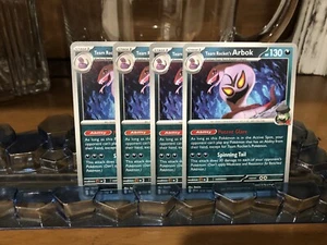 Team Rocket's Arbok 113/182 Sv10: Destined Rivals Regular Playset 4x - Picture 1 of 1