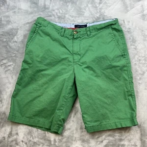 Tommy Hilfiger Chino Shorts Mens Size 33 Green Flat Front Preppy Frat - Bild 1 von 8