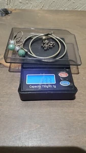 Vintage Classic .925 Sterling Silver Earings And Dragon Pendant Large Hoops  - Picture 1 of 15