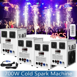 white 700W Stage Dj Cold Spark Firework Sparklar Machine Wedding Events Sparkle - Picture 1 of 23