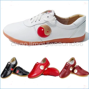 Martial Arts Tai Chi Kung Fu Wushu Sports Soft Cow leather shoes Footwear 4color - Picture 1 of 5