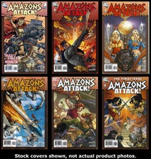 Amazons Attack 1 2 3 4 5 6 DC 2007 Complete Set Run Lot 1-6 VF