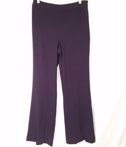 Pantalones de estudio para mujer Bob Mackie talla 6 estilo ciruela SM771 talla cremallera w30 L32 nuevos con etiquetas - Imagen 1 de 11