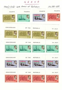 Collection of Mounted Mint Ghana Stamps, 1964-1970 - Picture 1 of 5