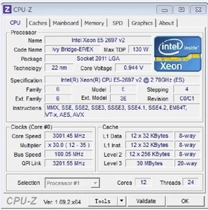 Intel Xeon E5-2697 v2 QS LGA2011 12C Compatible with X79 i7 3960X 4930K 4960X - Imagen 1 de 2