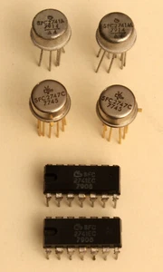 Set Of 6 Antique Amps Opérationnels New: 4 x 741 & 2 x 747 - Picture 1 of 1