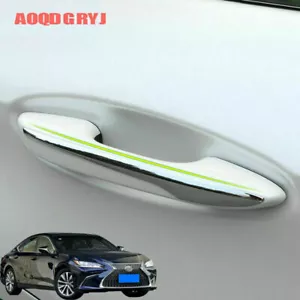 4P Chrome Car External Door Handle Cover Trim For Lexus ES350 ES300h 2019-2022 - Picture 1 of 7