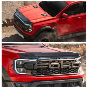 Bonnet Protector Guard Matte Black for Next Gen Ford Ranger Raptor 2022 2023+ - Picture 1 of 8