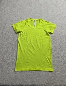 Lululemon Shirt Womens 8 Yellow Lightweight Short Sleeve Swiftly Tech Run Gym - Picture 1 of 10