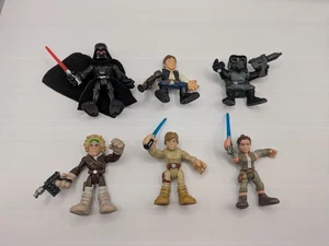 Mini Figura de Acción Star Wars Galactic Heroes Lote de 6 Hasbro Playskool! Skywalke - Imagen 1 de 10