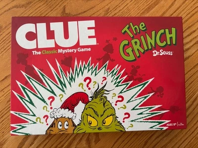 Clue Dr. Seuss How The Grinch Stole Christmas Edition Board Game - Complete VG - Image 1 of 4