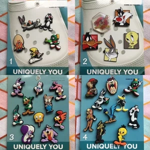 Crocs Handmade jibbitz 5-10pc Looney Tunes Bugs Tweety Sylvester shoe charms - Picture 1 of 20