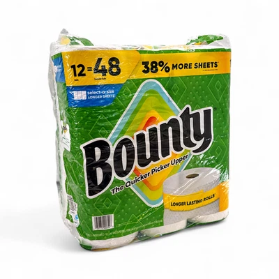 Bounty Select-A-Size 2-Ply Longer Rolls Paper Towels White - 12 Count - Image 1 of 3