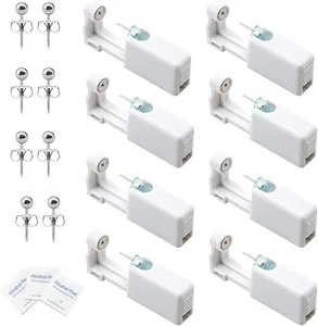 8 Stück Ohrloch Stecher Set Piercing Einweg Pistole Pircingssets Ohr für M - Bild 1 von 7