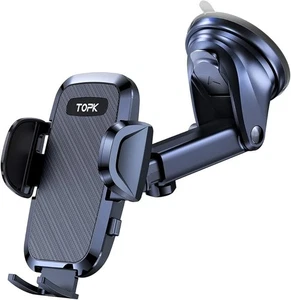 TOPK Soporte para Teléfono de Coche, Soporte para Teléfono para Salpicadero/Parabrisas Ajustable 36 - Imagen 1 de 4