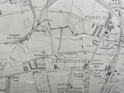 1899 Edition Topographical Map of the Knightswood, Dumbartonshire XXV. NE - Image 1 of 4