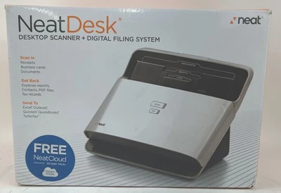 New In Box Neat Desk Desktop Scanner and Digital Filing System ND-1000 - Image 1 of 4