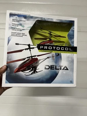 Protocol TurboHawk 3 Channel Remote Control Helicopter DELTA (red) Sealed NIB - Image 1 of 3