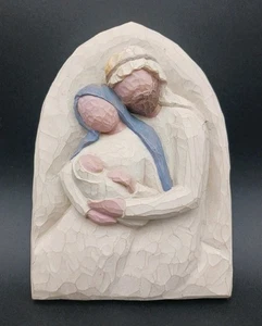 Willow Tree A Child Is Born The Holy Family Wall Hanging Plaque Christmas Decor  - Picture 1 of 7