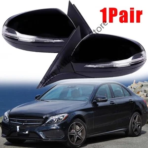1Pair Rearview Mirror W/Blind Spot For Mercedes Benz W205 C Class C300 2014-2018 - Picture 1 of 5