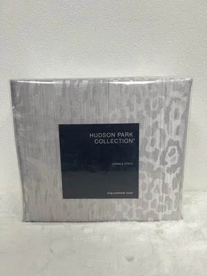 Hudson Park Animale Stripe KING Duvet Cover $485 NEW - Image 1 of 3