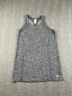 Canotta sportiva New Balance donna grigia racerback taglia large - Immagine 1 di 4