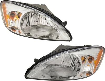 For 00-07 Taurus Headlight Headlamp Head Light Lamp w/Bracket w/Bulb SET PAIR - Image 1 of 4